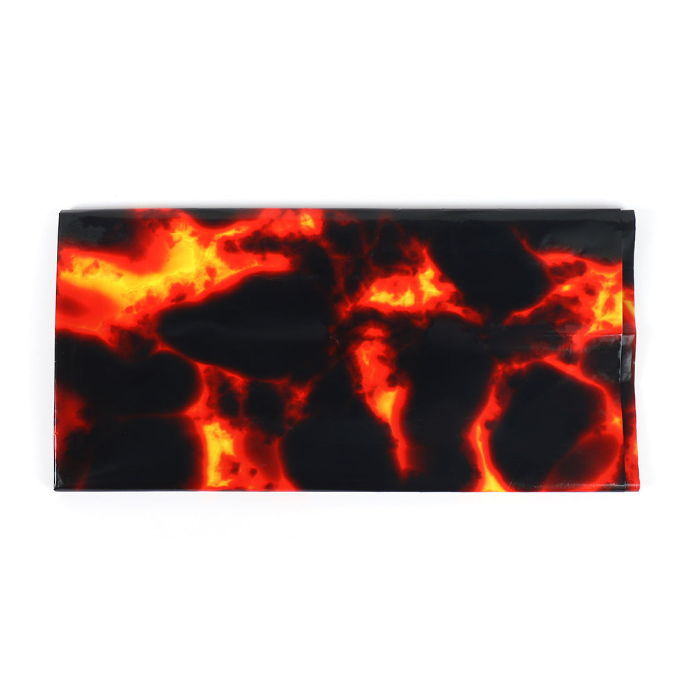 Disposable heat-resistant and oil-resistant lava tablecloth for birthday