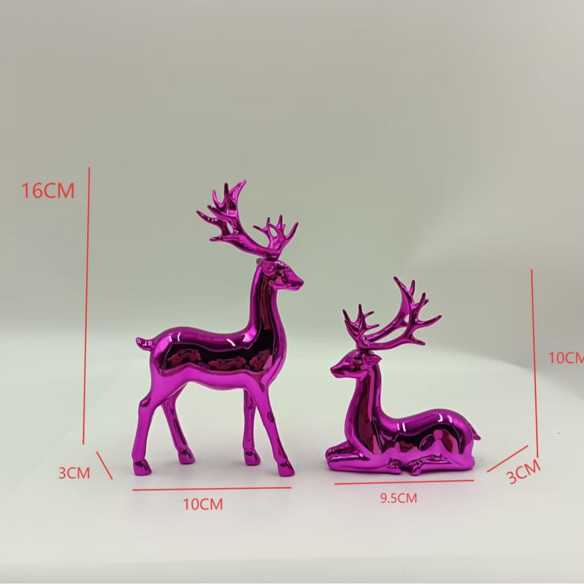 Electroplated gold deer wine cabinet ornament