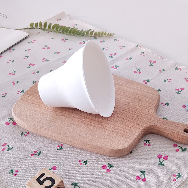 Disposable chestnut cup, ice cream paper cup, biodegradable sugarcane