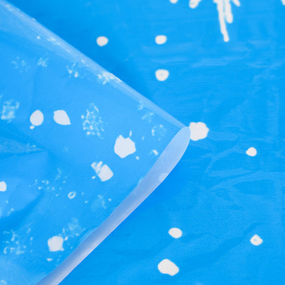 Winter Snowflake Theme Party Disposable PE Tablecloth Birthday Party