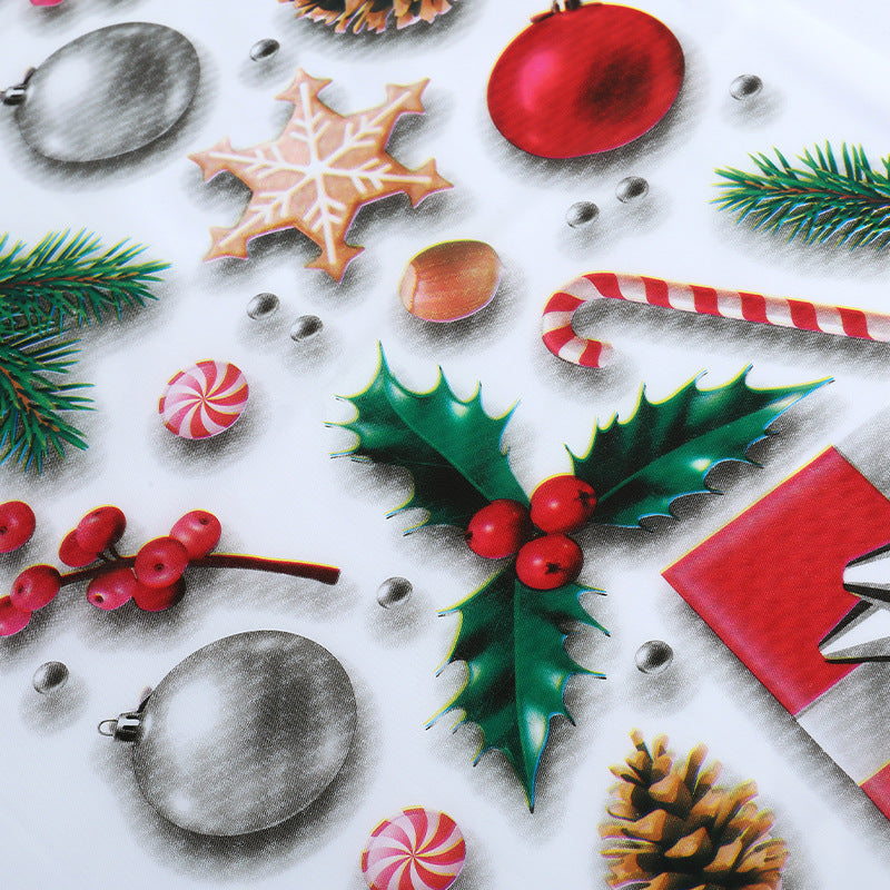 Christmas tablecloth, festive party tablecloth, American style home