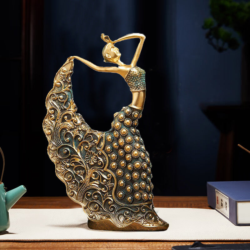Dancer figurines showrooms and living room furnishings