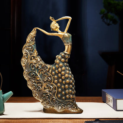 Dancer figurines showrooms and living room furnishings