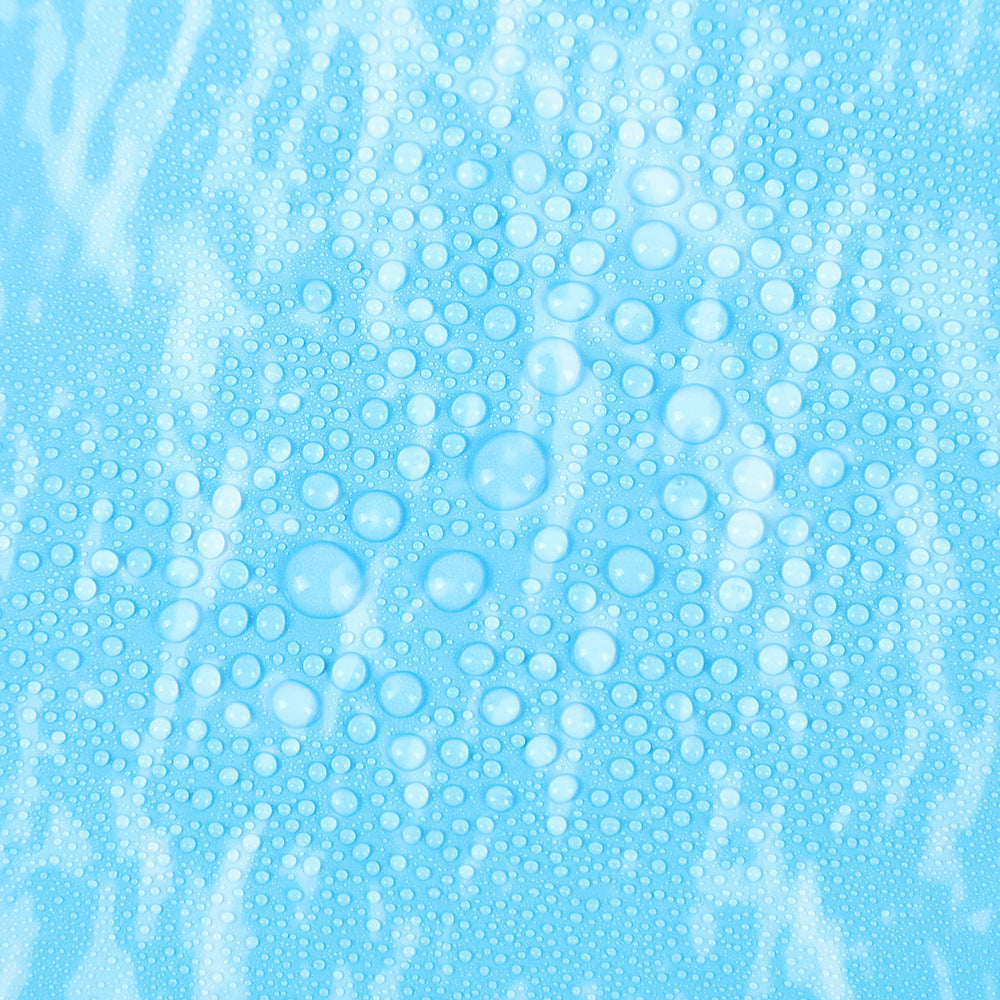 Disposable blue ocean-themed tablecloth, rectangular, PE, for holiday party