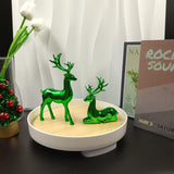 Mivorao Gold Electroplated Deer Wine Cabinet Ornament