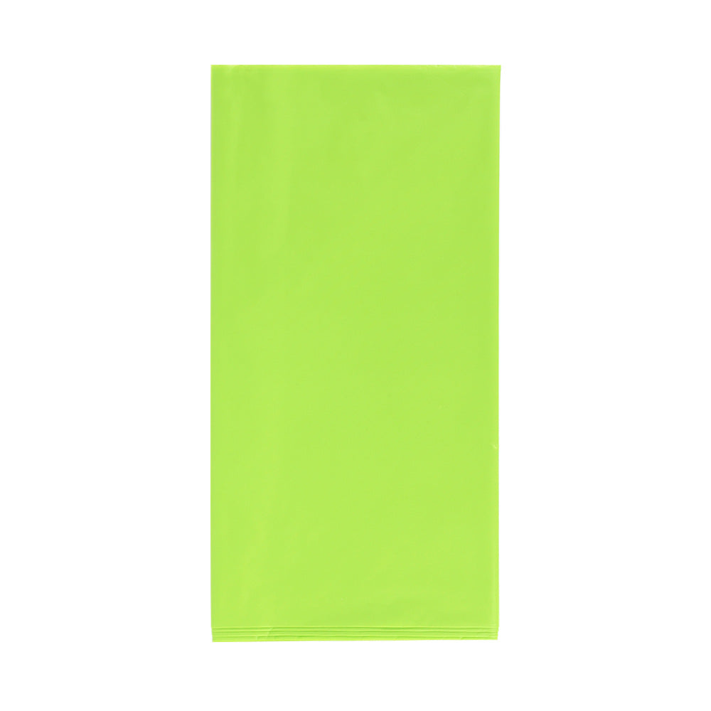 Disposable solid green PE plastic tablecloth, waterproof and oil-proof,