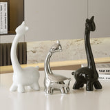Mivorao Three-Deer Family Resin Figurine for Home Decor