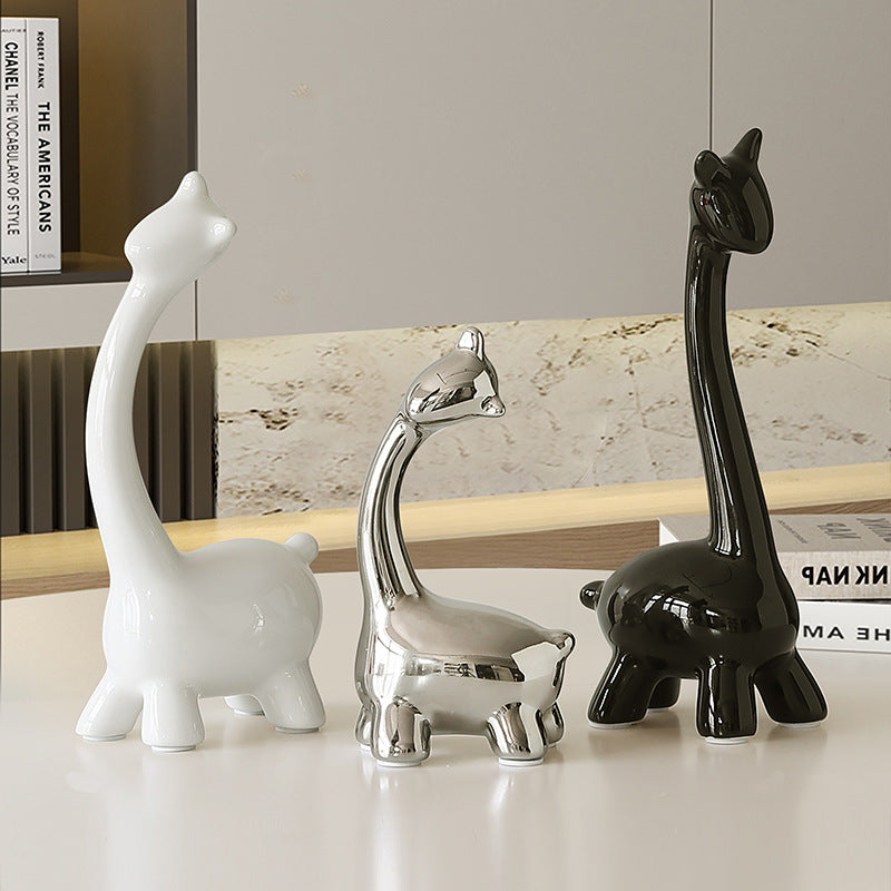 Mivorao Three-Deer Family Resin Figurine for Home Decor