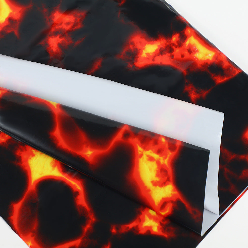 Disposable heat-resistant and oil-resistant lava tablecloth for birthday