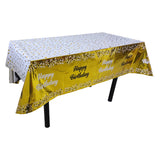 Mivorao Happy Birthday Printed Disposable Tablecloth