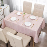 Mivorao Grid Pattern Disposable Plastic Tablecloth
