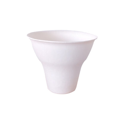 Disposable chestnut cup, ice cream paper cup, biodegradable sugarcane