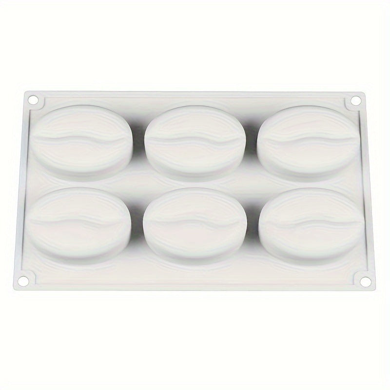 6-cavity coffee bean mold silicone mold