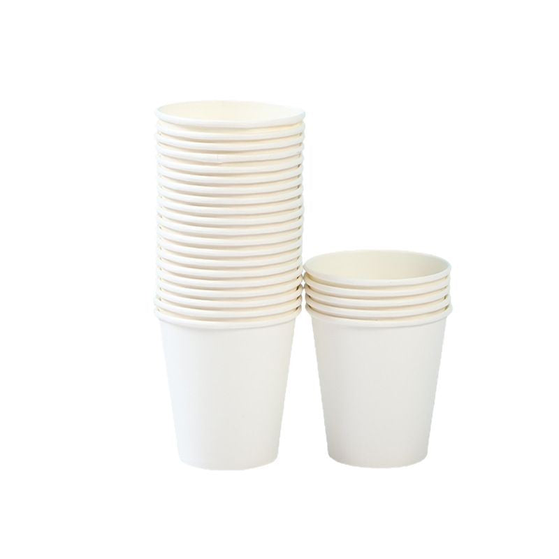 Disposable paper cup, pure white, tea cup, 100ml