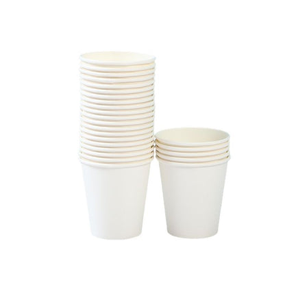 Disposable paper cup, pure white, tea cup, 100ml