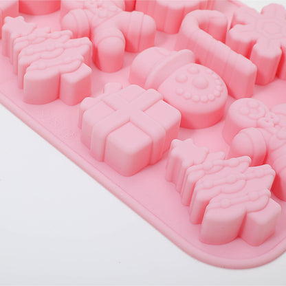 14-cavity Christmas cake mold, kitchen baking tool