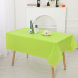 Mivorao Solid Green Disposable Plastic Tablecloth
