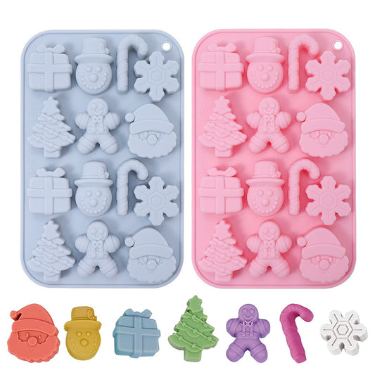 Mivorao 14-Cavity Christmas Silicone Cake Mold