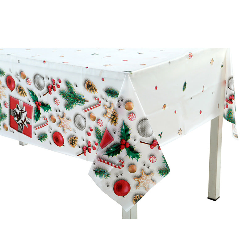 Christmas tablecloth, festive party tablecloth, American style home