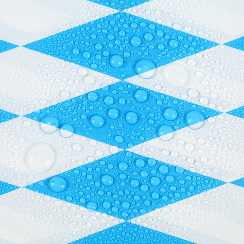 Simple blue and white checkered tablecloth, disposable tablecloth, party