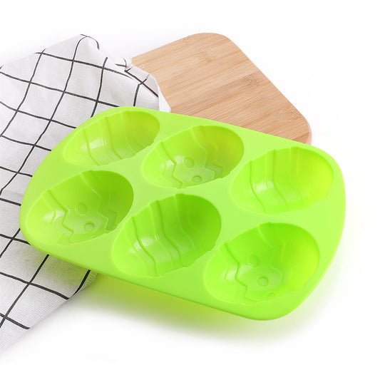 Mivorao Easter Egg 6-Cavity Silicone Baking Mold