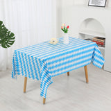 Mivorao Blue Checkered Disposable Tablecloth