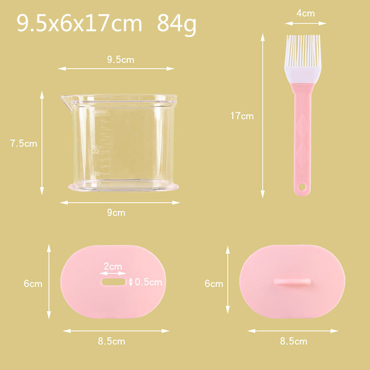 Oil dispenser and brush combo for baking and pastry making