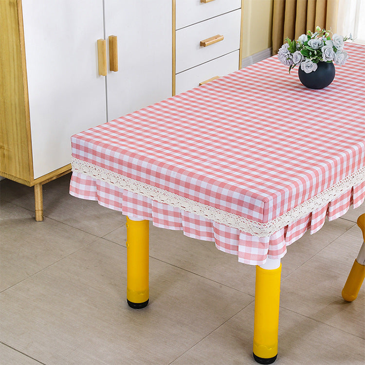 tablecloth, washable fabric rectangular table cover, 137*274cm