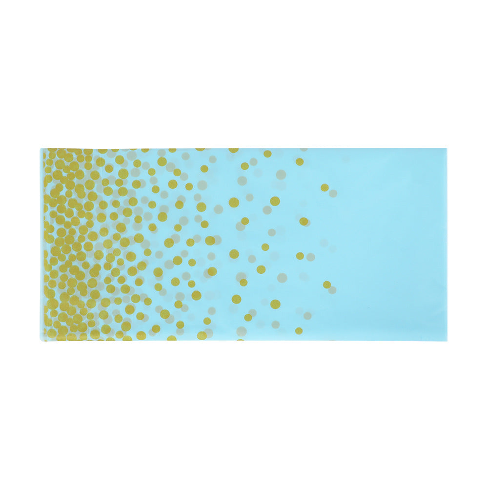 New gradient polka dot disposable tablecloth, waterproof and oil-proof,