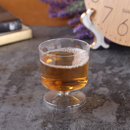 Mivorao 2 oz Small Disposable Goblet Glasses 60ml