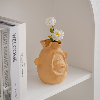 Abstract animal art ceramic vase, living room decoration