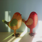 Mivorao Imitation Rattan Bird Resin Sculpture