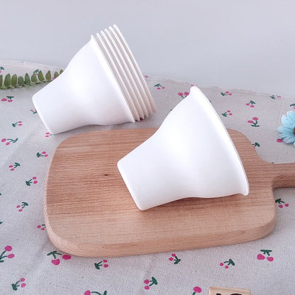 Mivorao Disposable Chestnut Paper Cups for Ice Cream