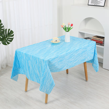 Mivorao Blue Ocean Themed Disposable Tablecloth