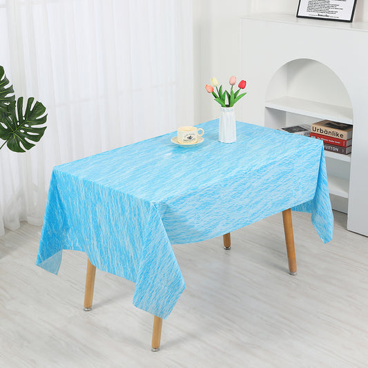 Mivorao Blue Ocean Themed Disposable Tablecloth